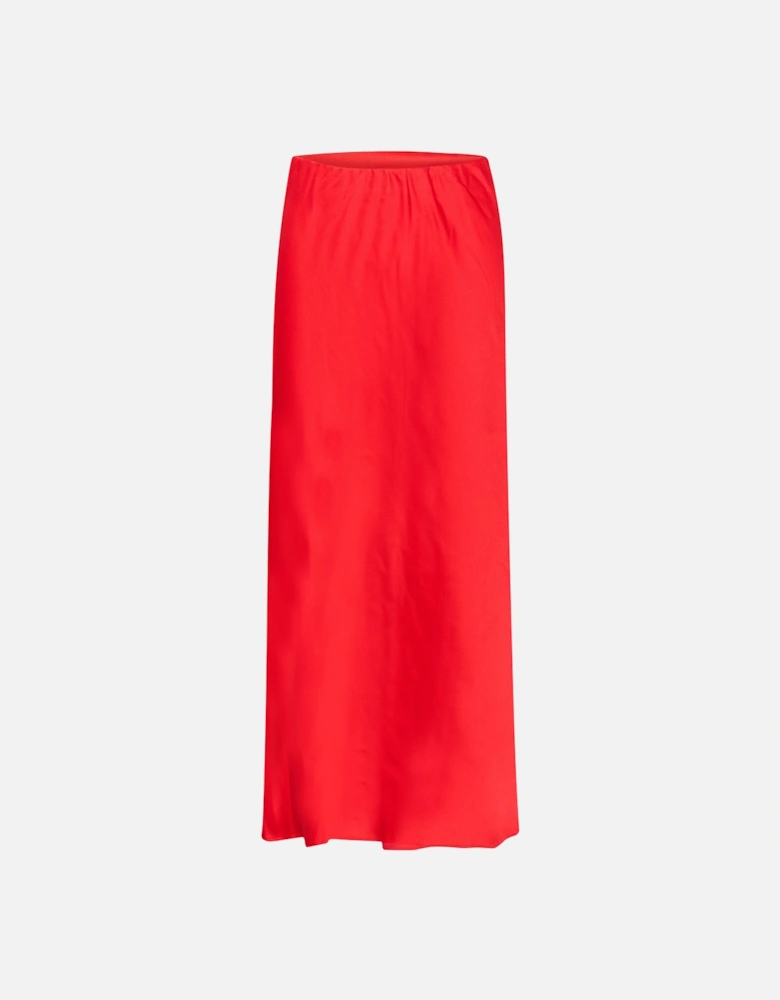 KAlotte Elasticated Waist Midi Skirt Plain