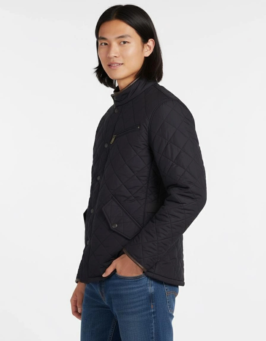 Powell Mens Quilted Jacket - Navy
