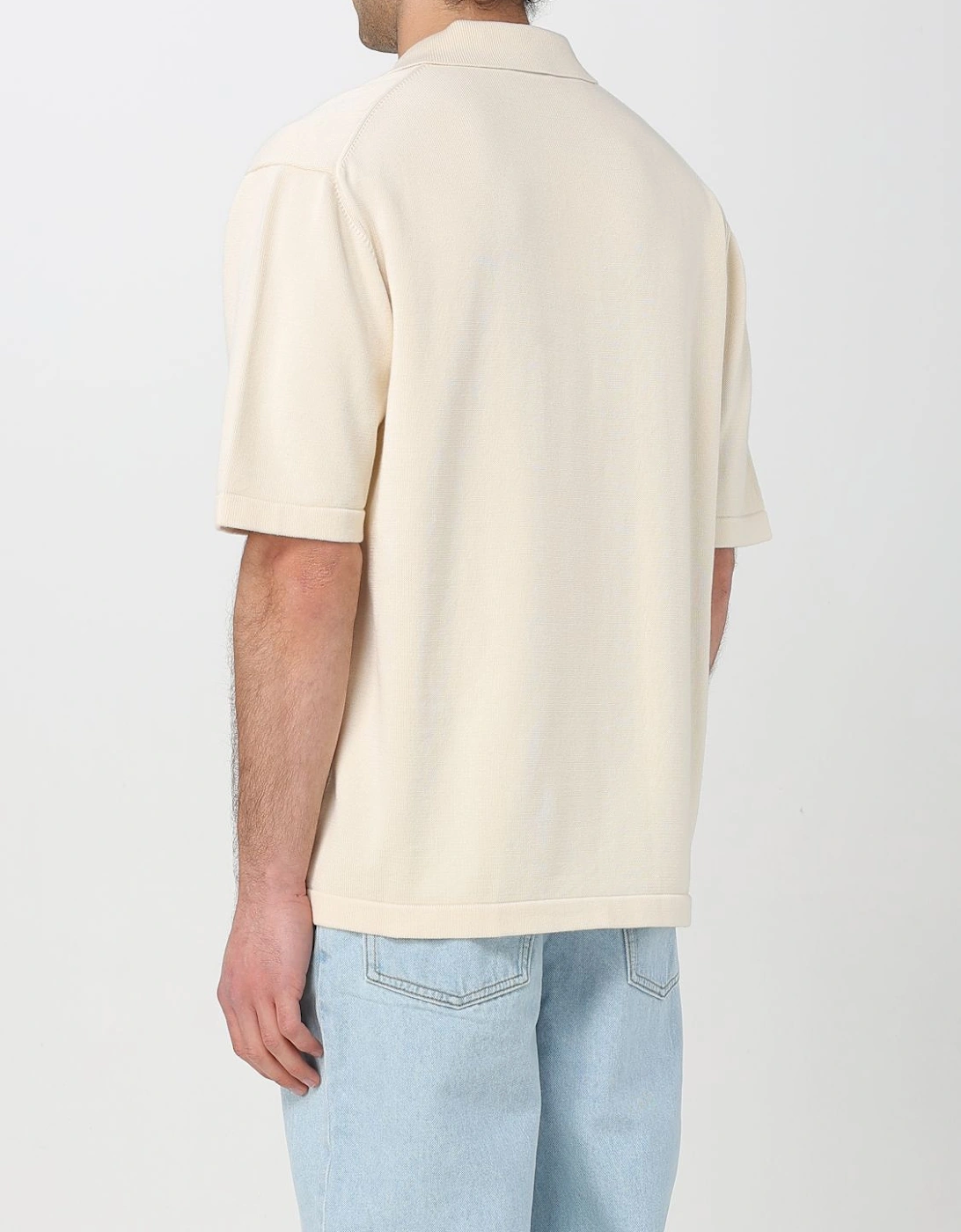 Knitted Polo Shirt Casual Top