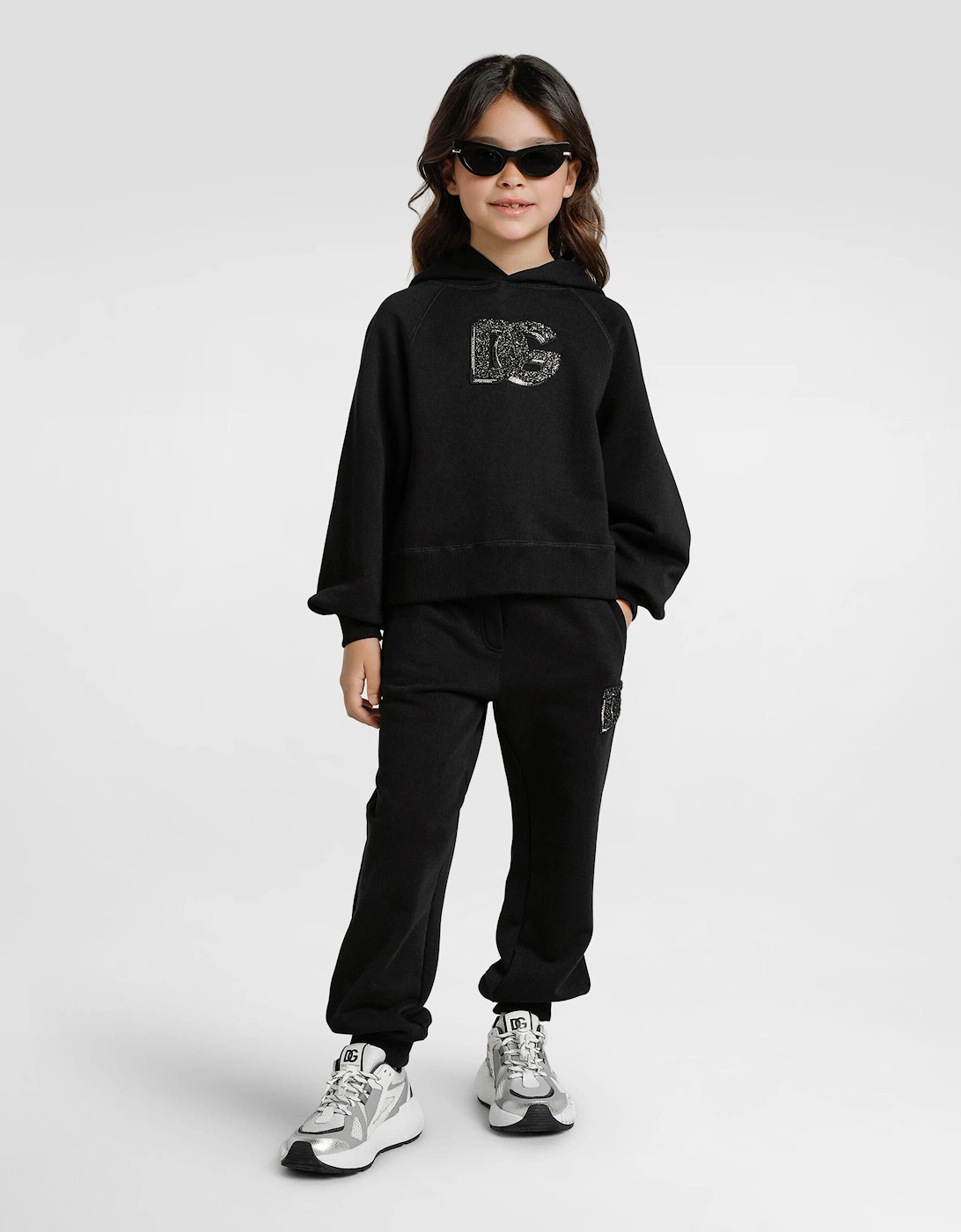 Girls Logo Joggers in Black