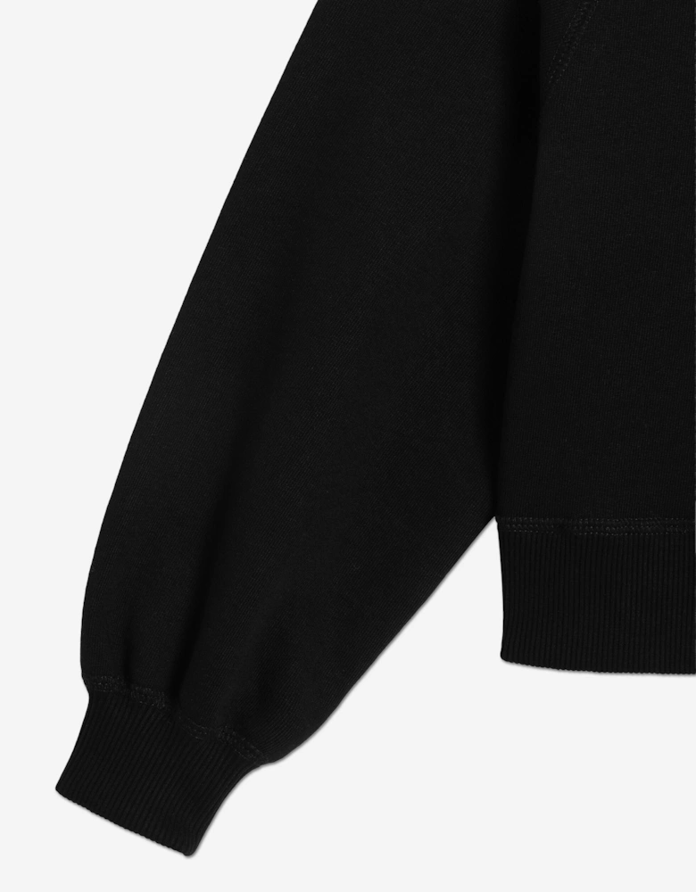 Girls Logo Hoodie in Black