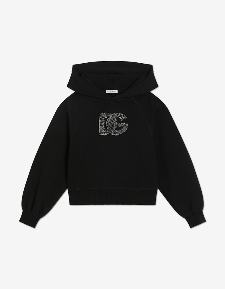 Girls Logo Hoodie in Black