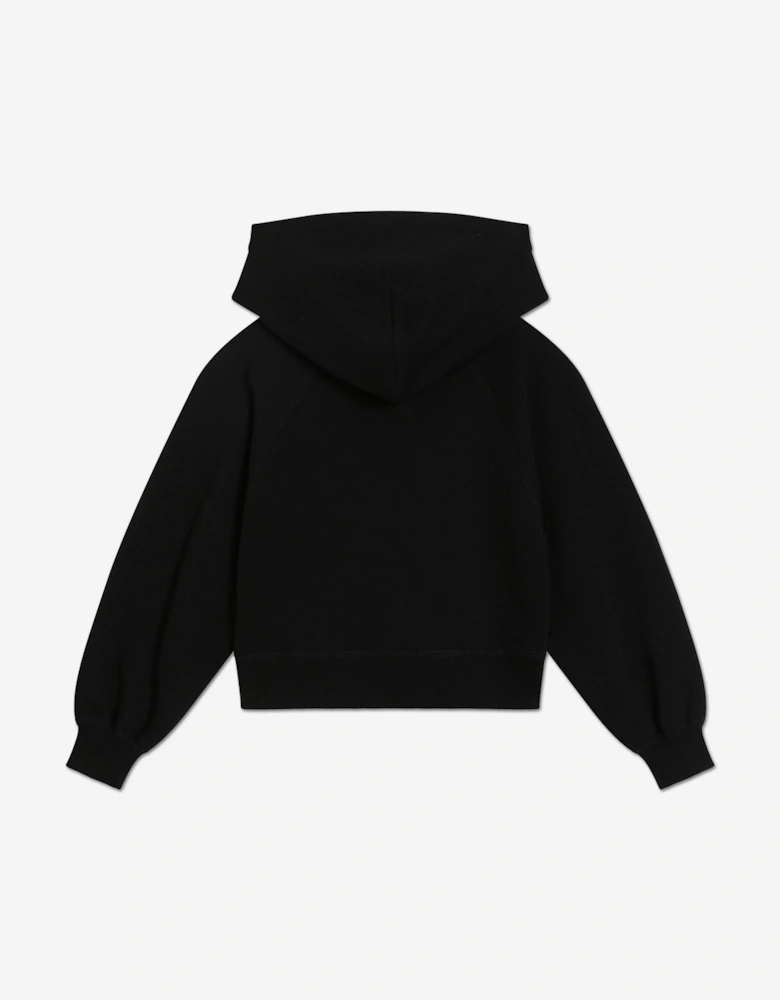 Girls Logo Hoodie in Black