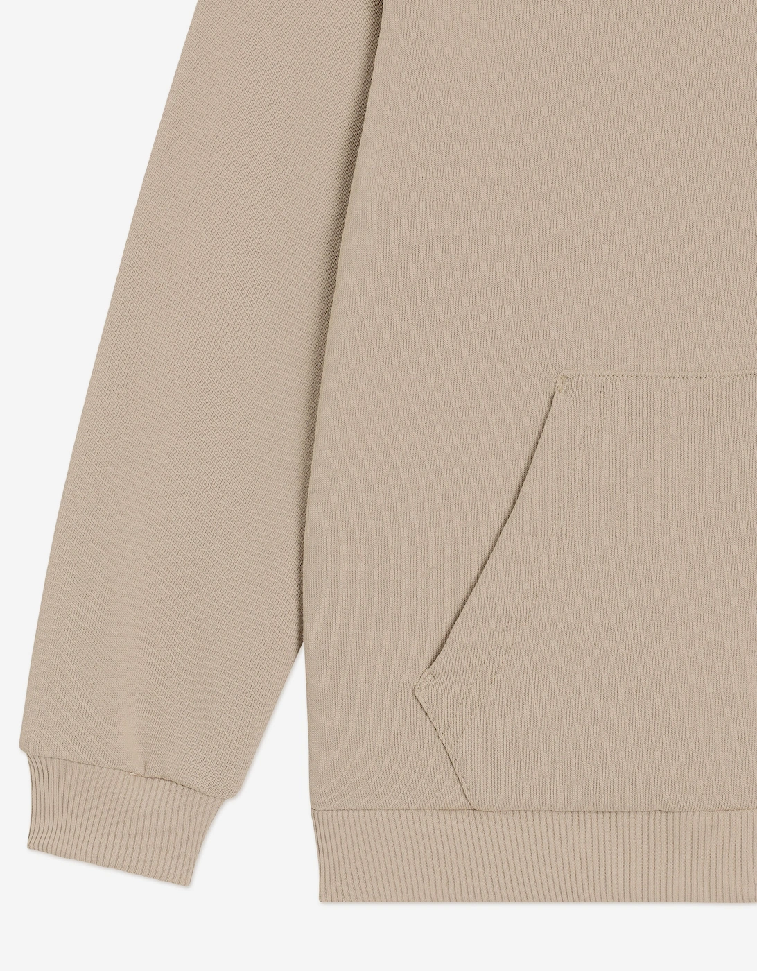 Boys Embroidered Logo Zip Up Top in Beige