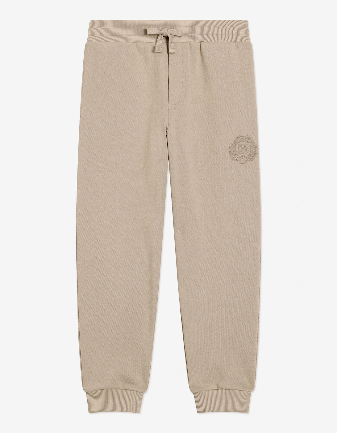 Boys Embroidered Logo Joggers in Beige, 5 of 4