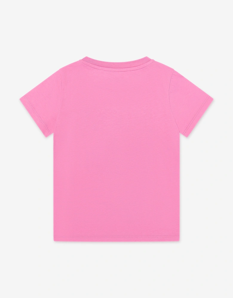 Girls Fish Logo T-Shirt in Pink