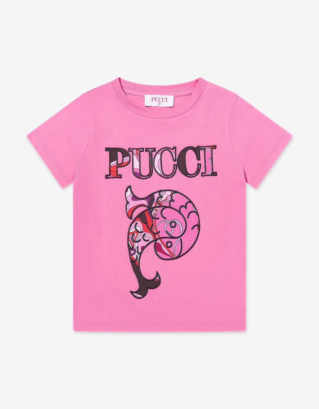 Girls Fish Logo T-Shirt in Pink, 5 of 4