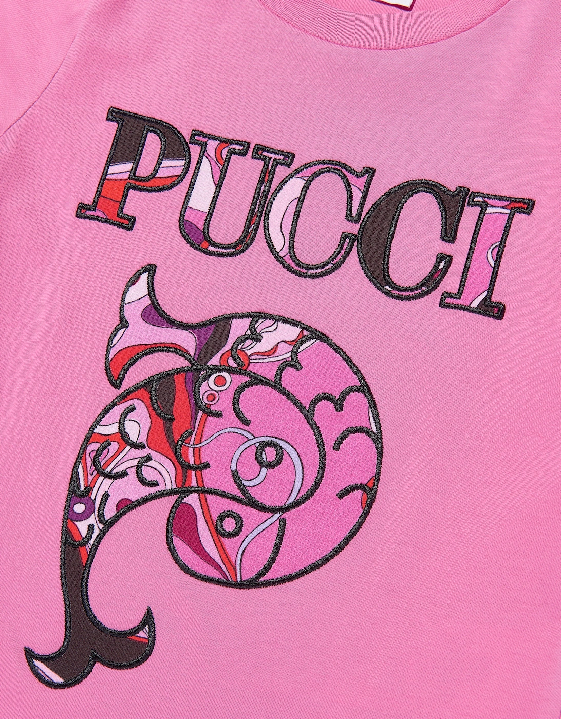 Girls Fish Logo T-Shirt in Pink