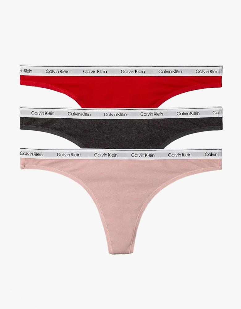 THONG 3 PACK Womens Thong Multicoloured