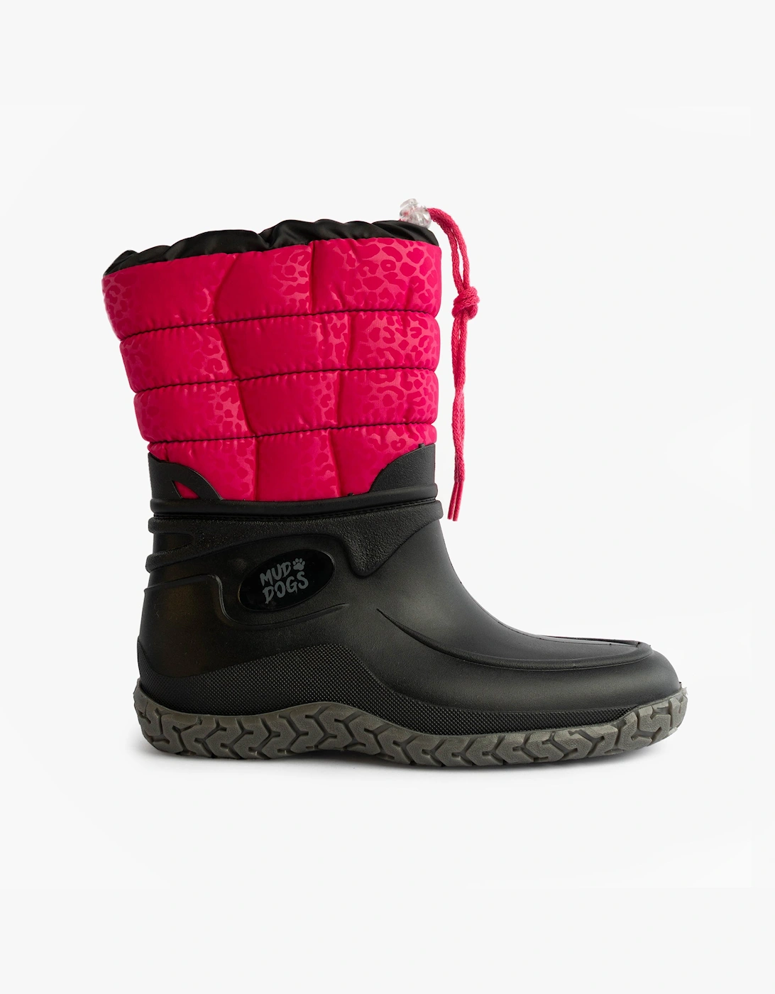 Women's Mud Dogs NORDIC Womens Warm Lined Boots Pink/Black Leopard - Size: 3