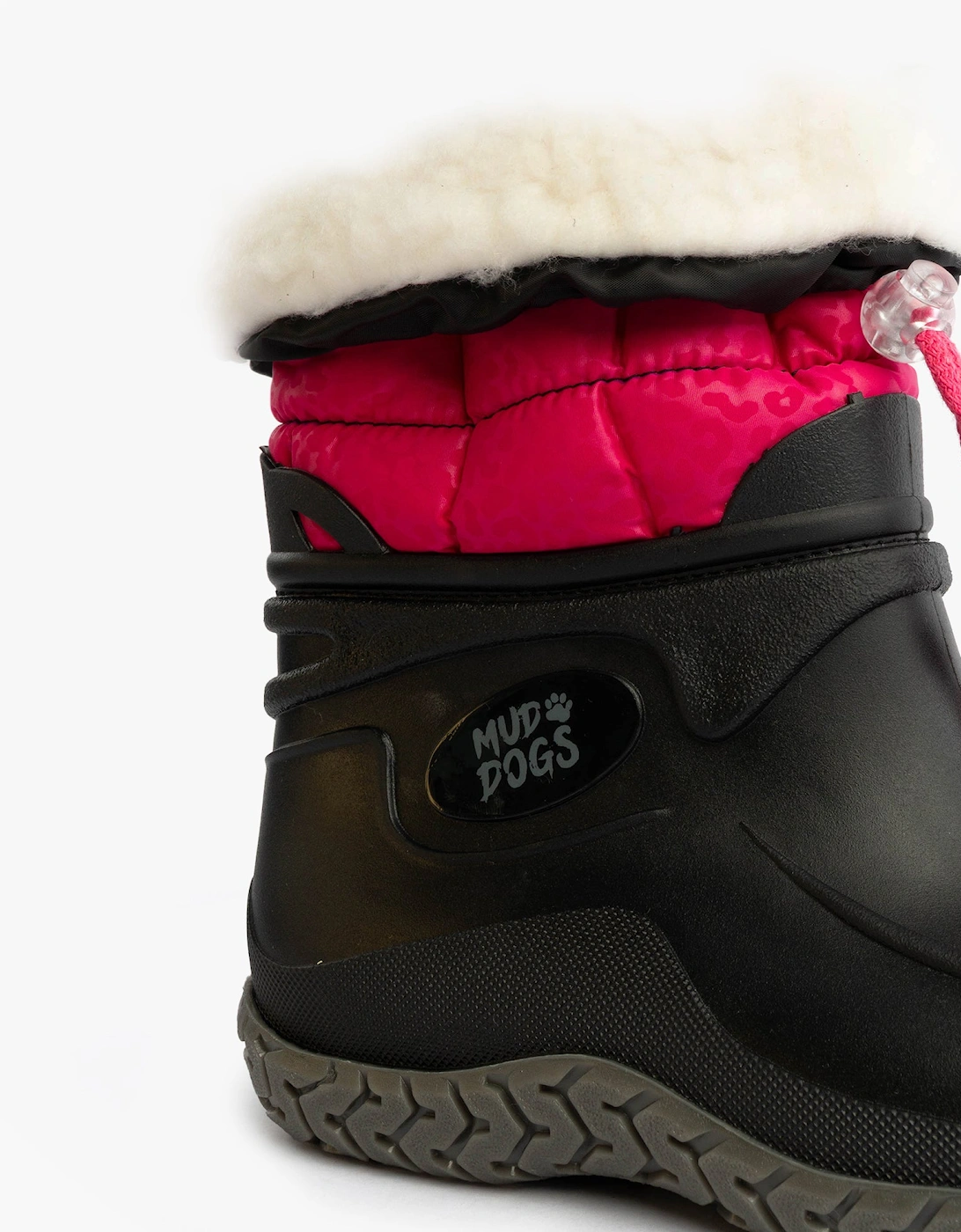 NORDIC Womens Warm Lined Boots Pink/Black Leopard