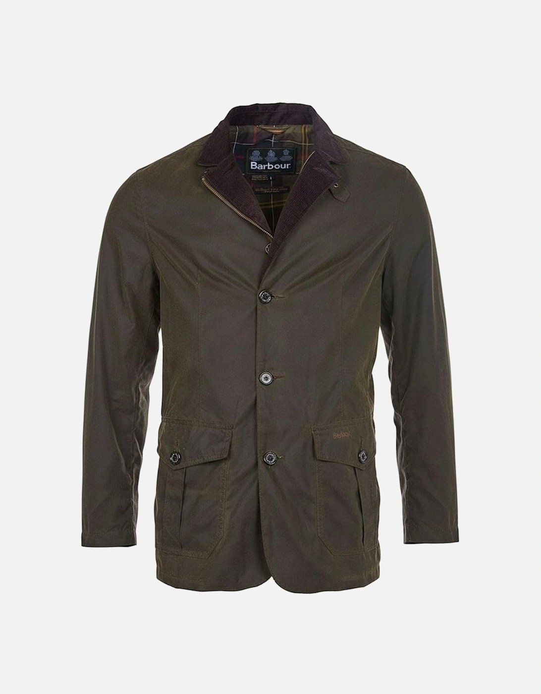 Lutz Mens Wax Jacket - Olive, 9 of 8