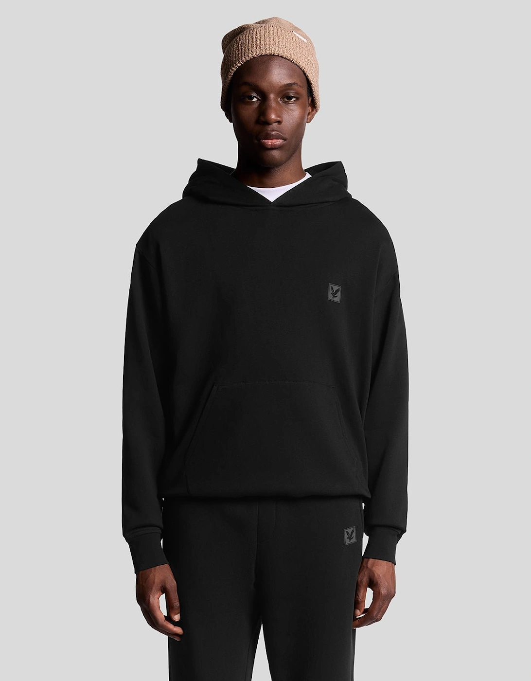 Lyle And Scott Men's Black Lounge Pullover Hoodie  S