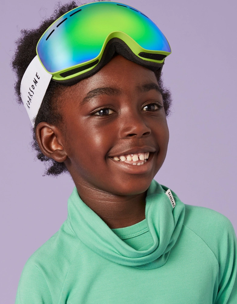 Kids Ski Goggles in Green