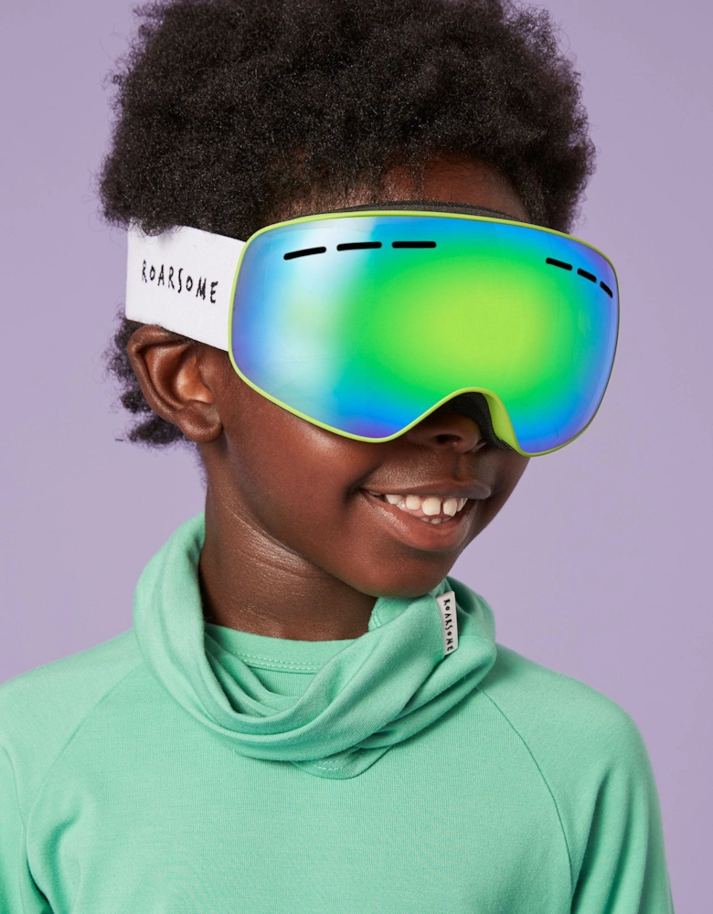 Kids Ski Goggles in Green