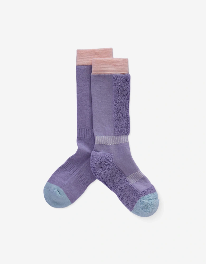 Kids Ski Socks in Purple