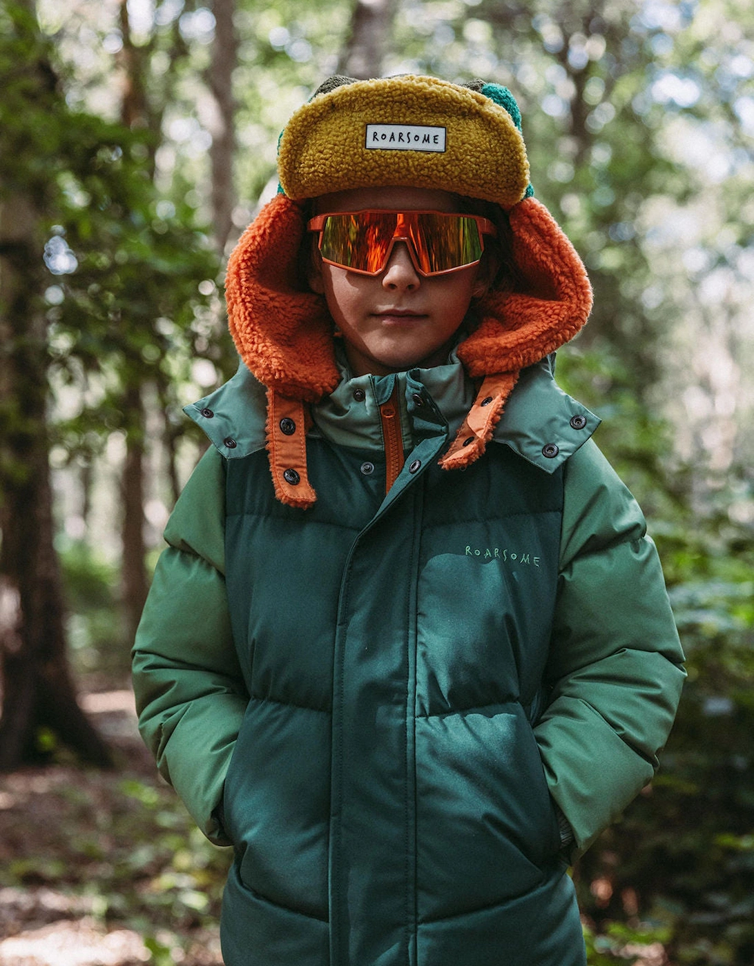 Kids Trapper Hat in Green