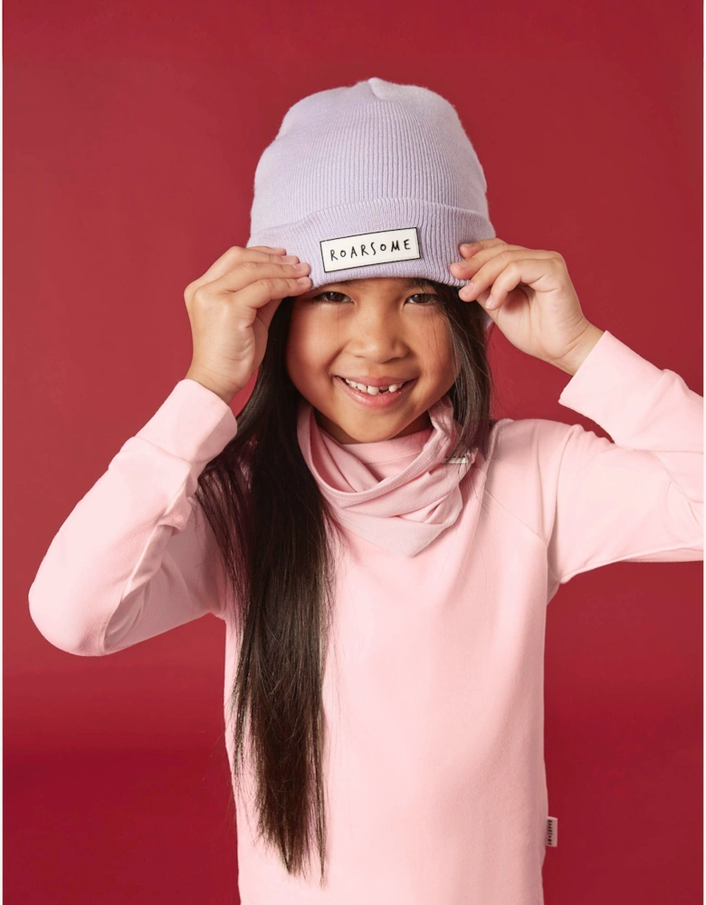 Kids Bamboo Neck Snood in Pink