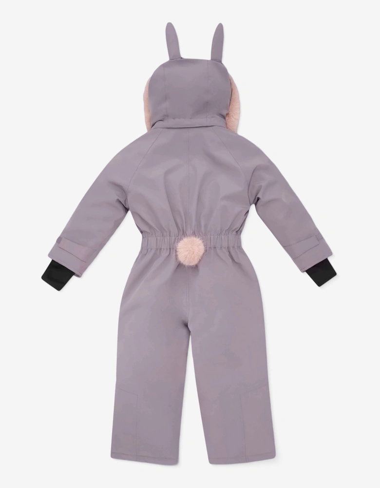 Girls Hop The Bunny Ski Suit in Purple