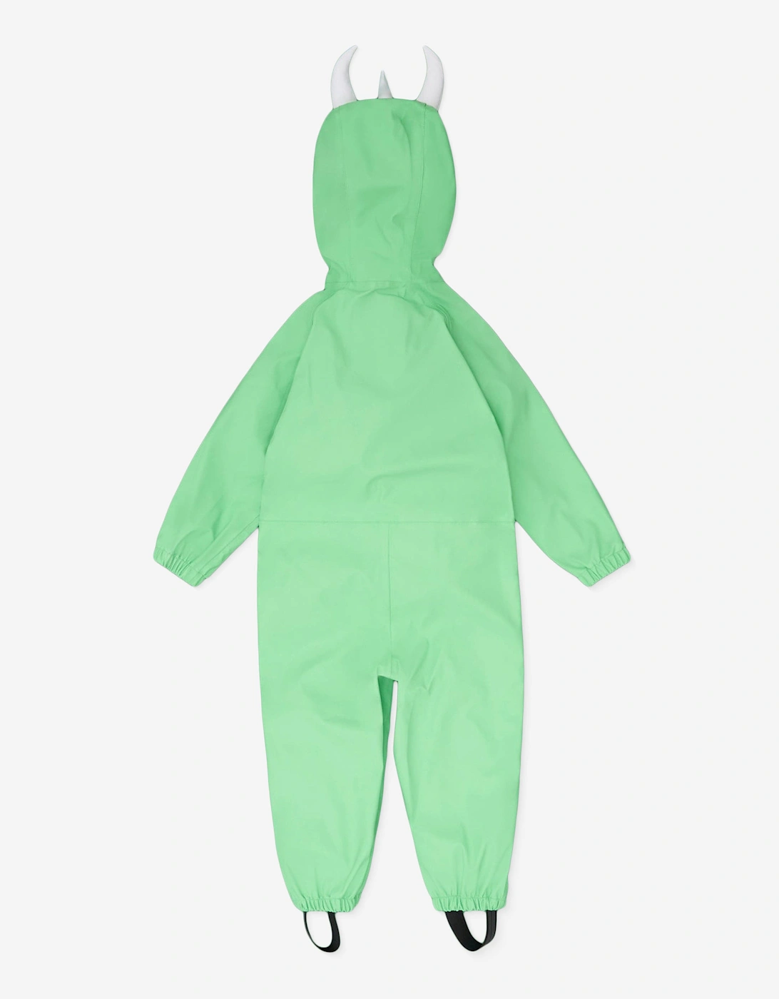 Kids Spike The Dinosaur Puddlesuit in Green