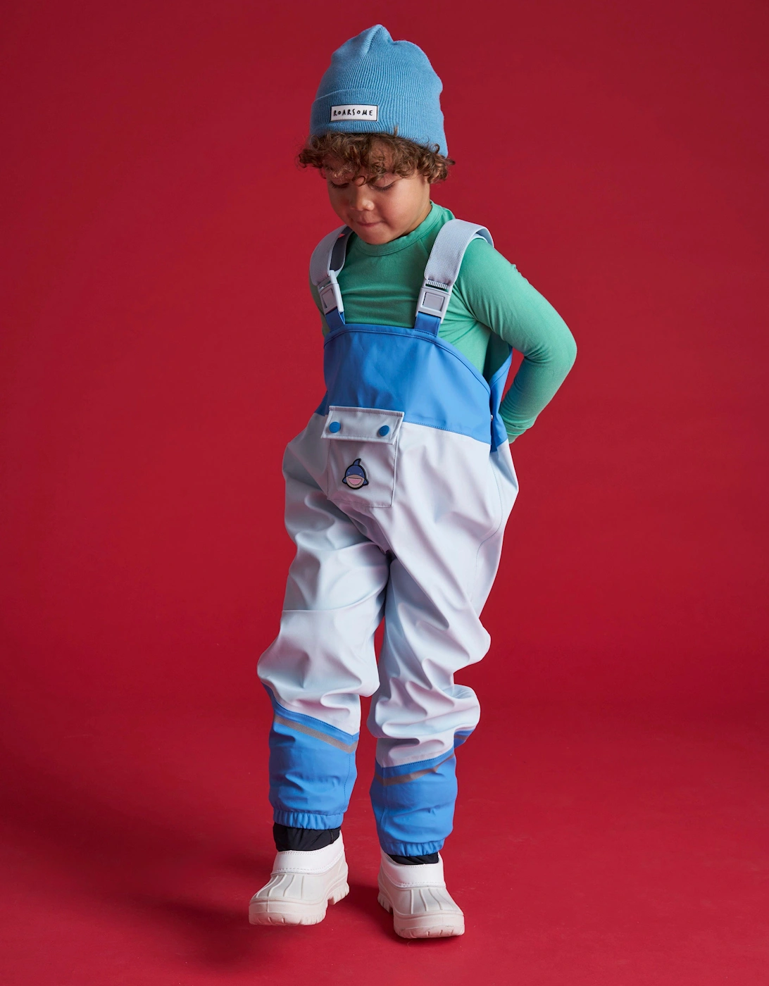 Kids Reef The Shark Waterproof Trousers in Blue