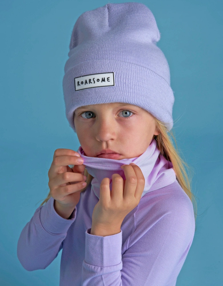 Kids Bamboo Neck Snood in Purple