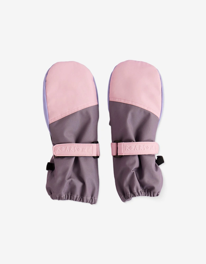 Kids Ski Gloves in Purple