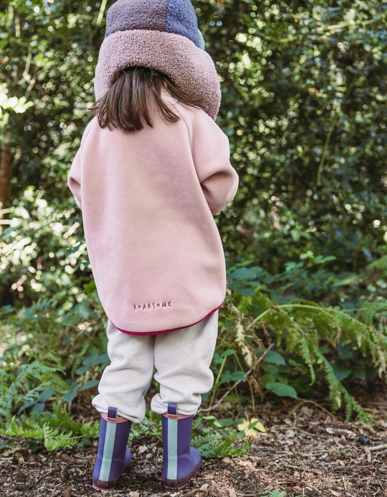 Kids Trapper Hat in Purple