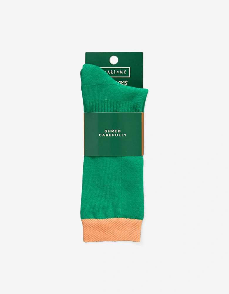 Kids Ski Socks in Green