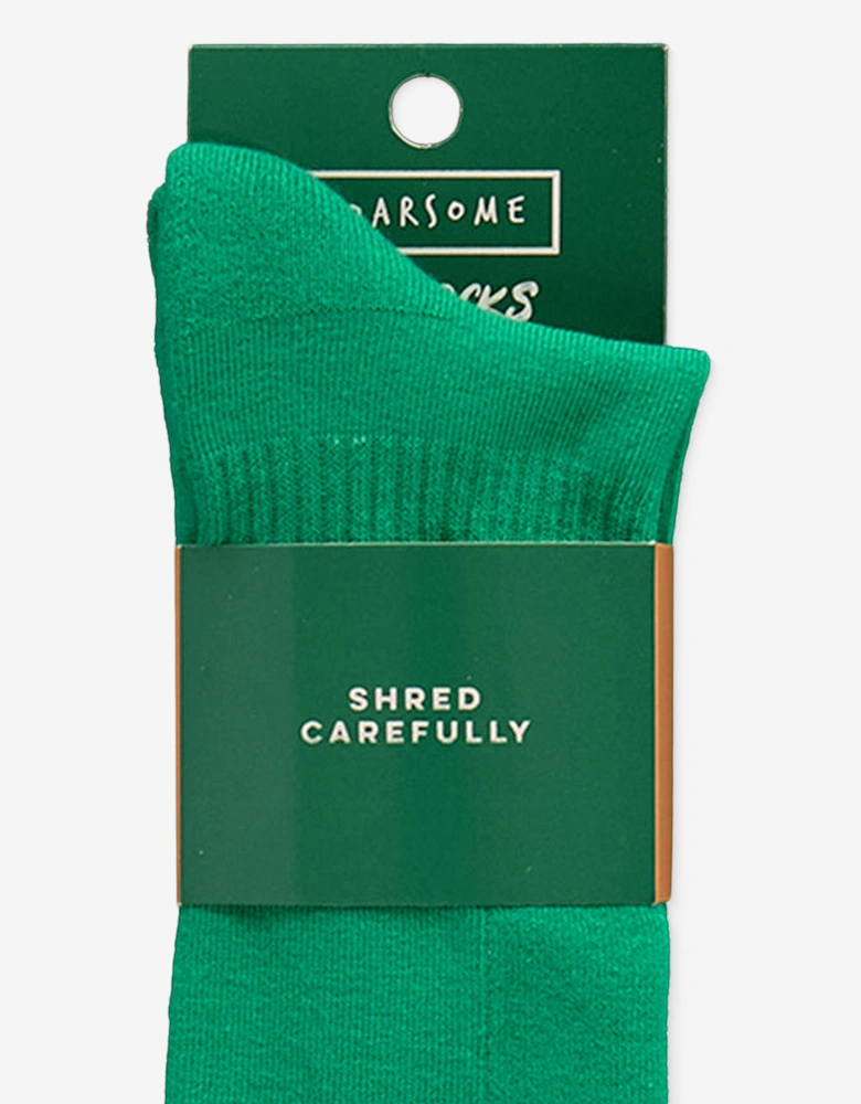Kids Ski Socks in Green