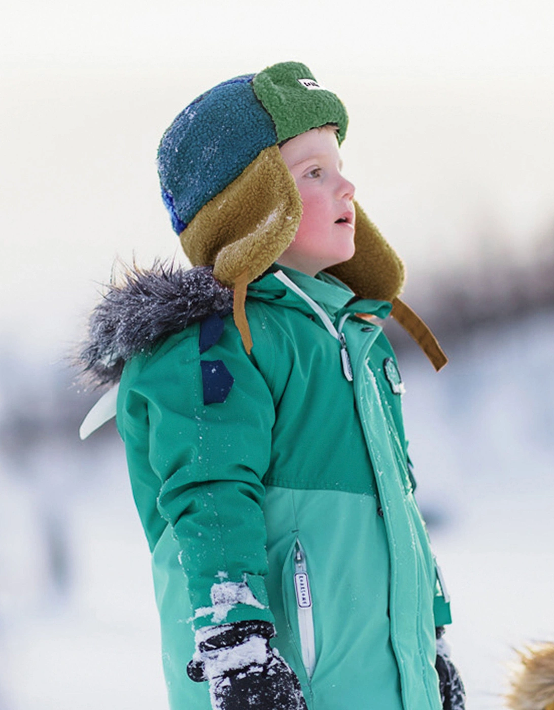 Kids Trapper Hat in Blue