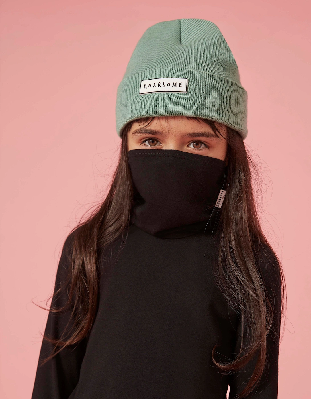 Kids Bamboo Neck Snood in Black