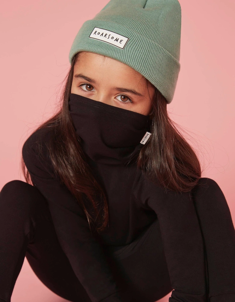 Kids Bamboo Neck Snood in Black