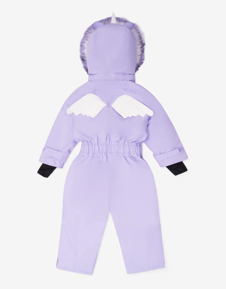 Girls Sparkle The Unicorn-Ski Suit in Purple