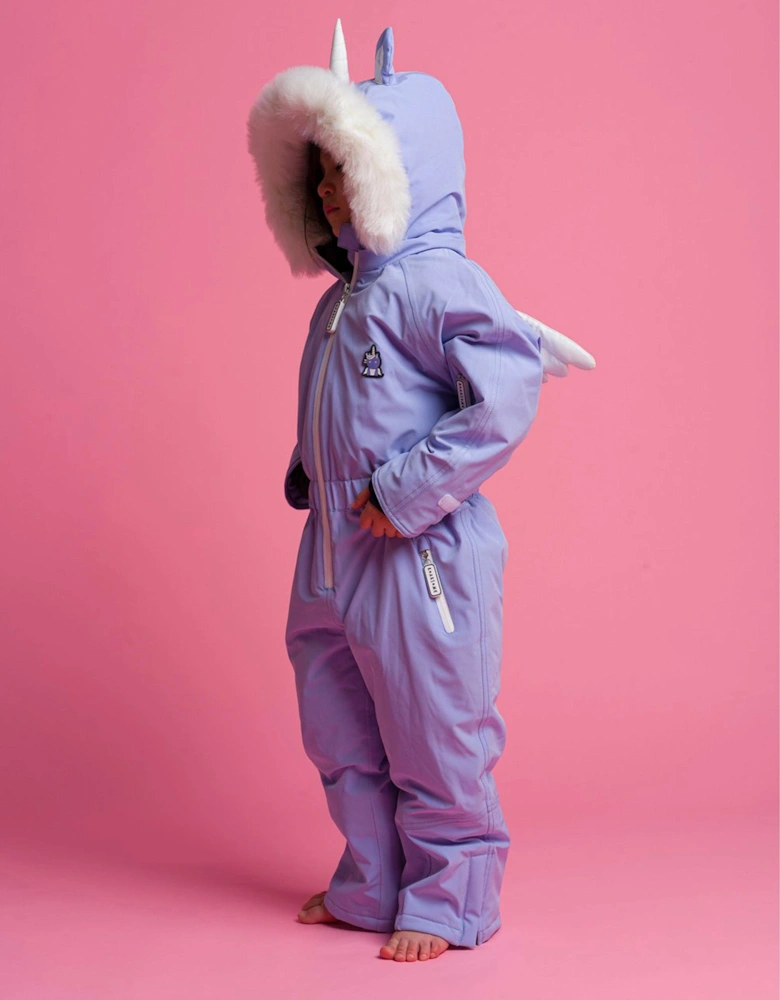 Girls Sparkle The Unicorn-Ski Suit in Purple