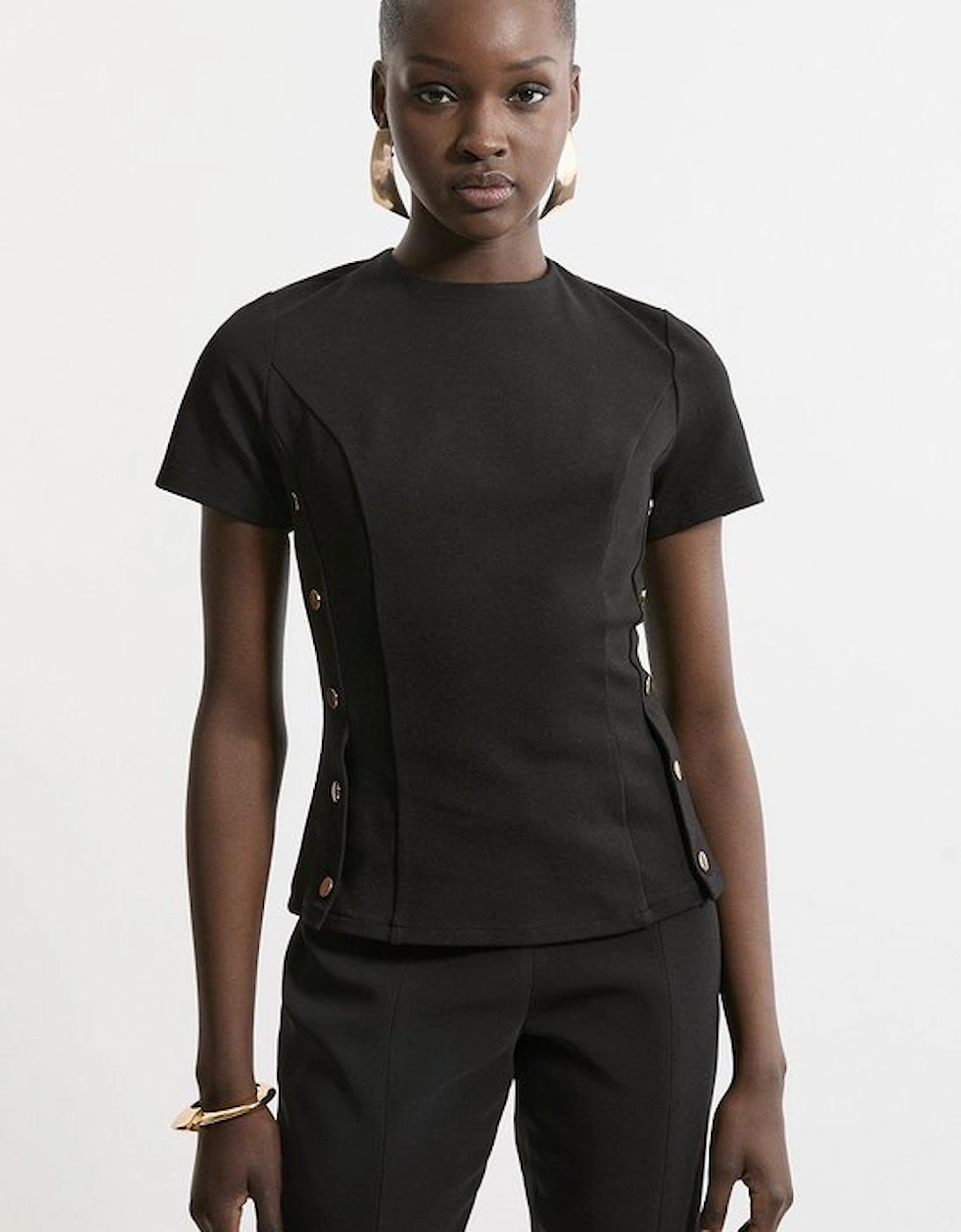 Hardwear Detail Jersey Ponte T Shirt, 5 of 4