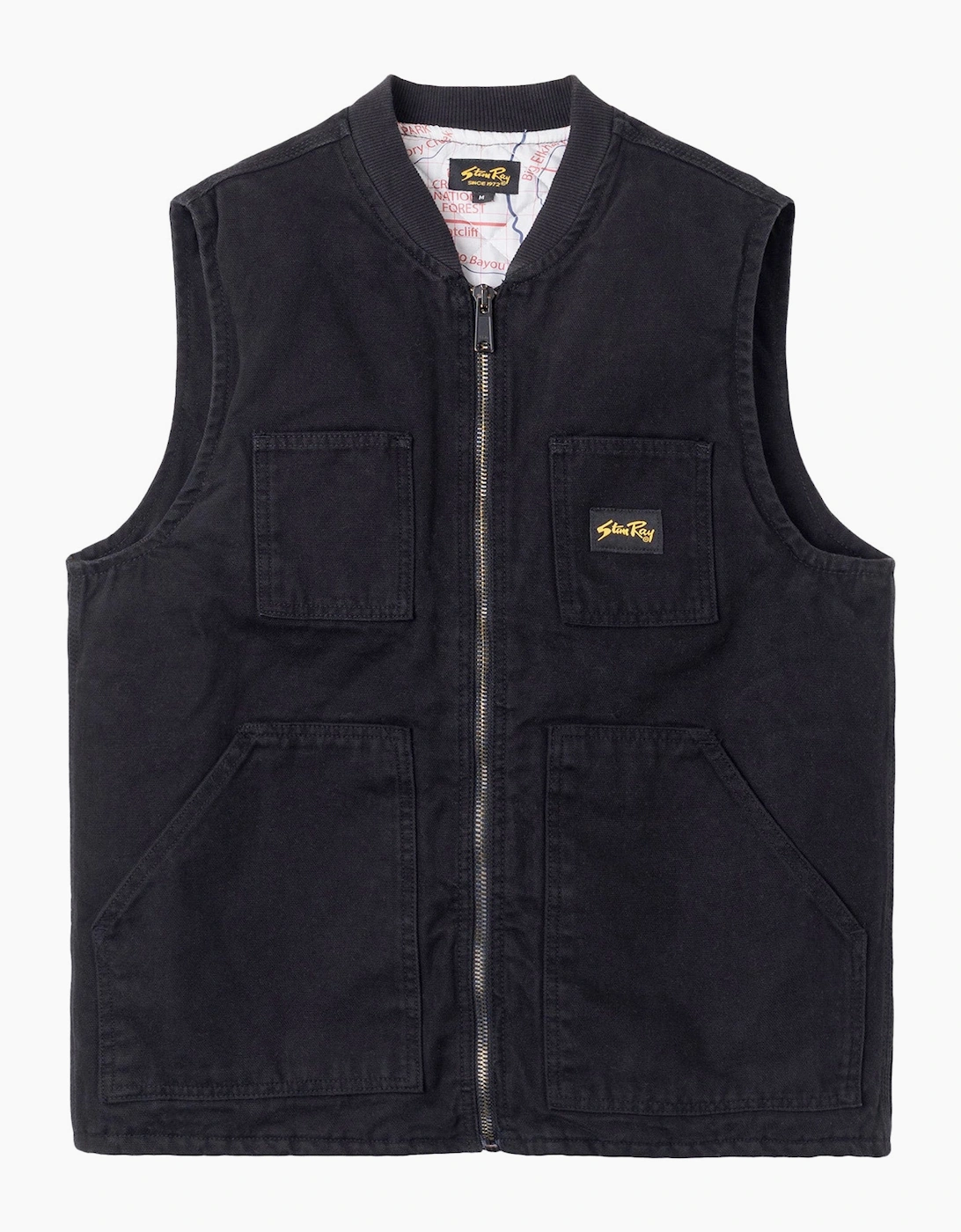 Stan Ray Men's Black Pork Chop Vest - Size: Regular/40