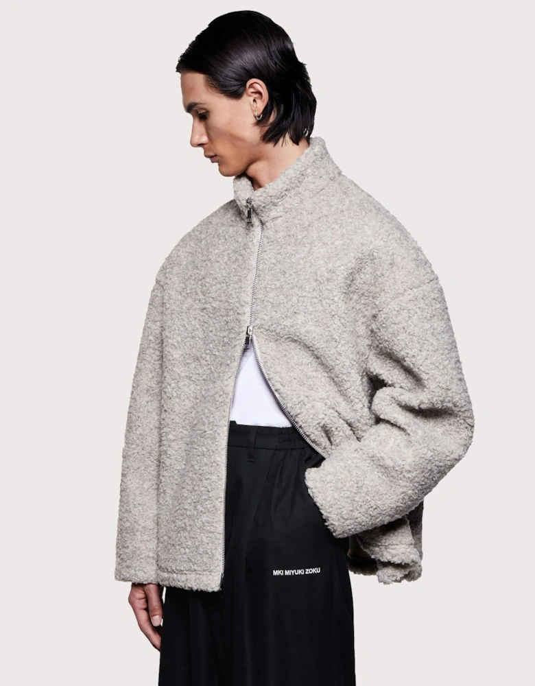 Wool Fleece Track Jacket