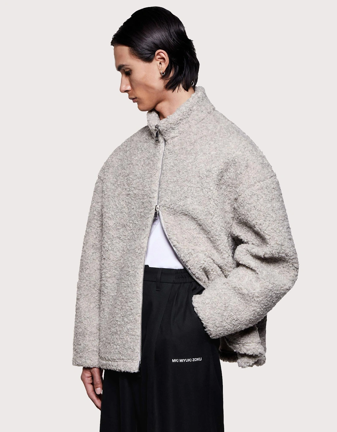 Wool Fleece Track Jacket