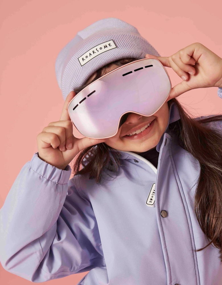 Kids Ski Goggles in Pink