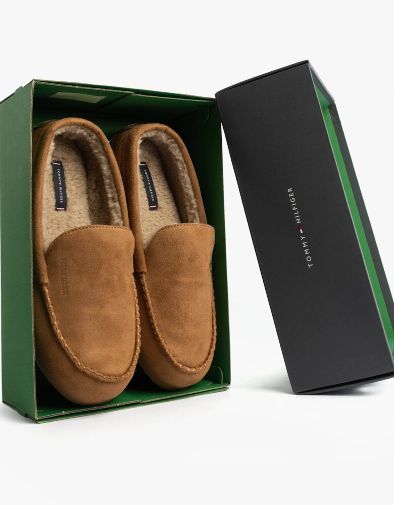 HILFIGER M SDE DRIVE Mens Mocassin Slippers Desert Khaki