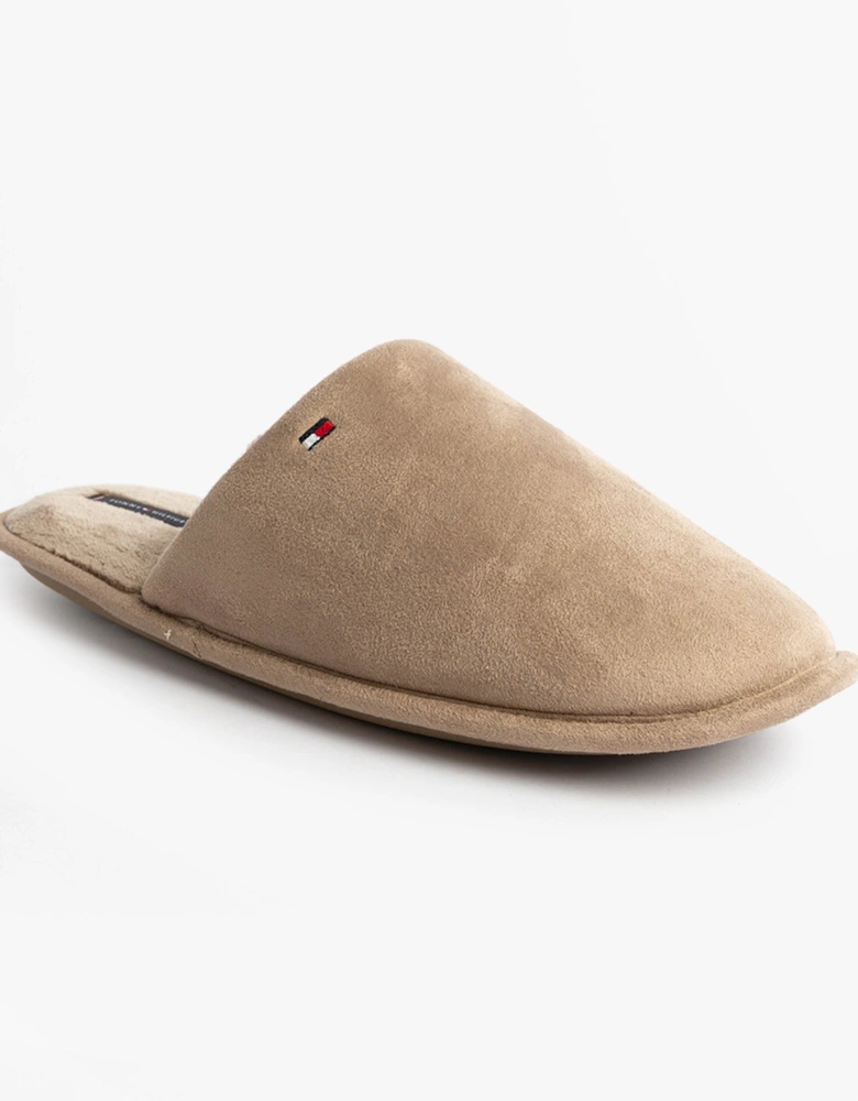 CORE HILFIGER FLAG H Mens Mule Slippers Coastal Taupe