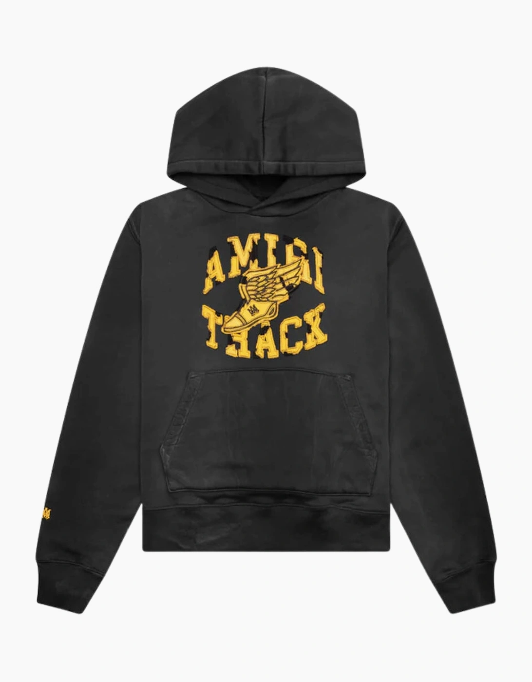Amiri Men's Black Track Hoodie Faded  34 Xs