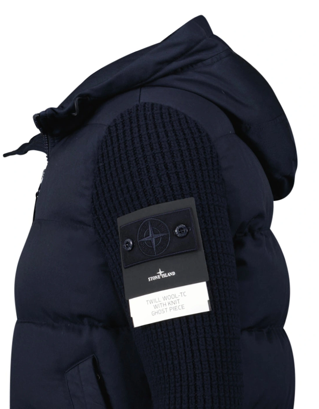 Ghost Padded Twill-Wool Jacket in Navy