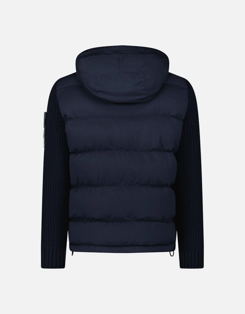 Ghost Padded Twill-Wool Jacket in Navy