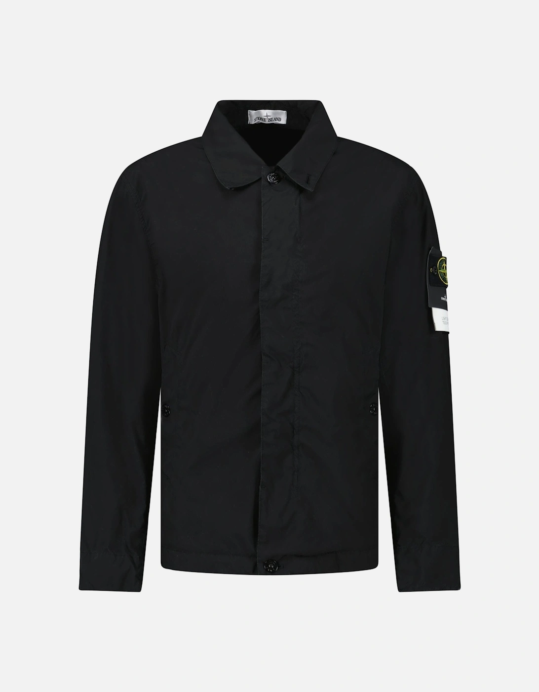 Men's Stone Island Light Compact Jacket in Black - Size: 40/Regular