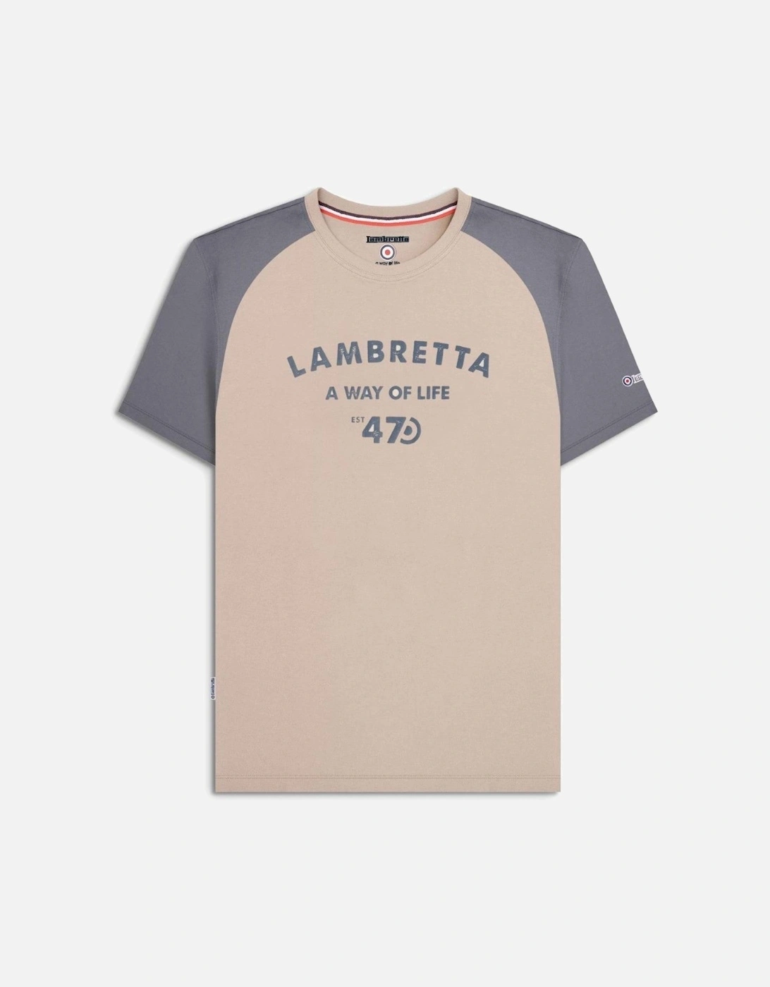 Mens Raglan 47 Short Sleeve T-Shirt, 2 of 1