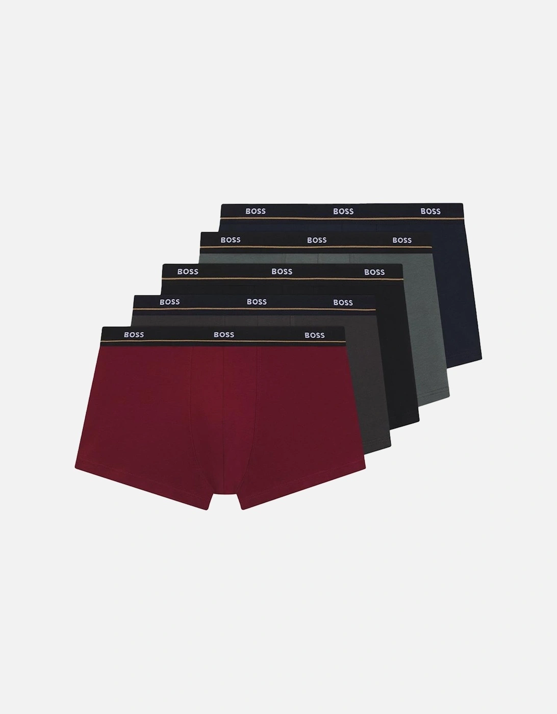 BOSS 5-Pack Essentials Boxer Trunks, Assorted Colours, 2 of 1
