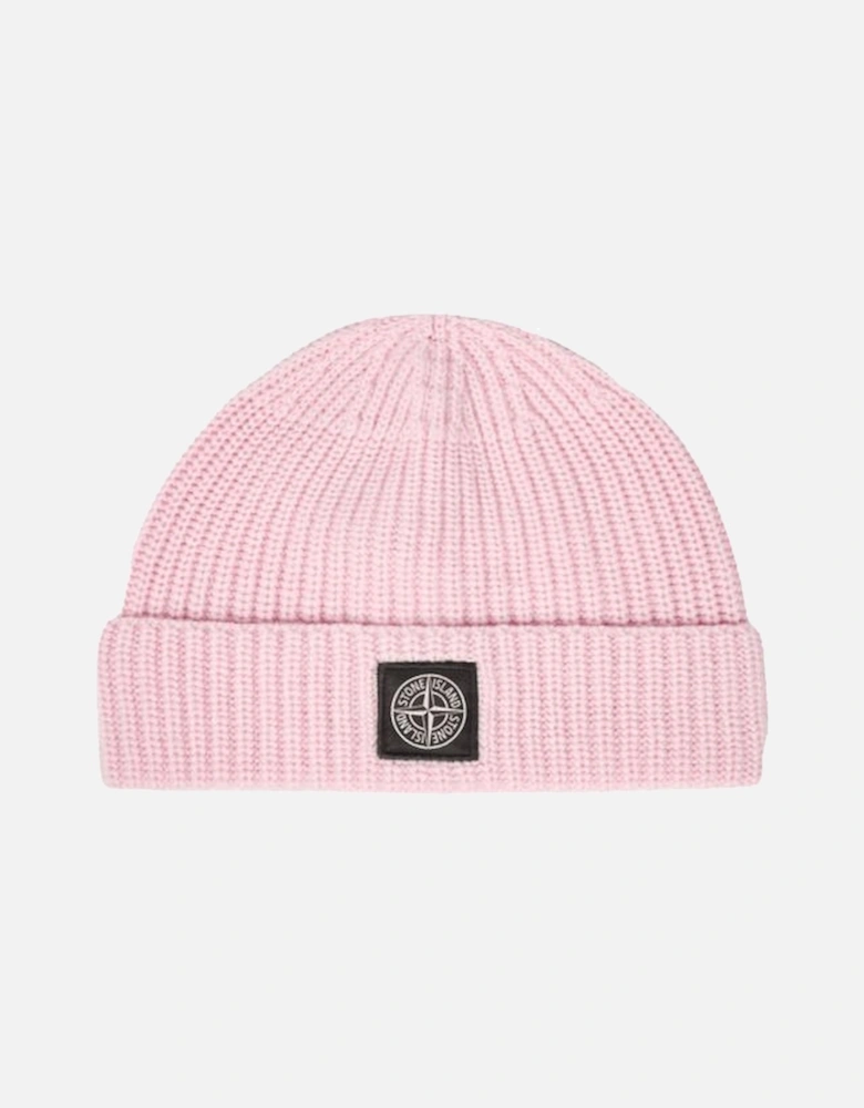 Pink Beanie with Compass Patch