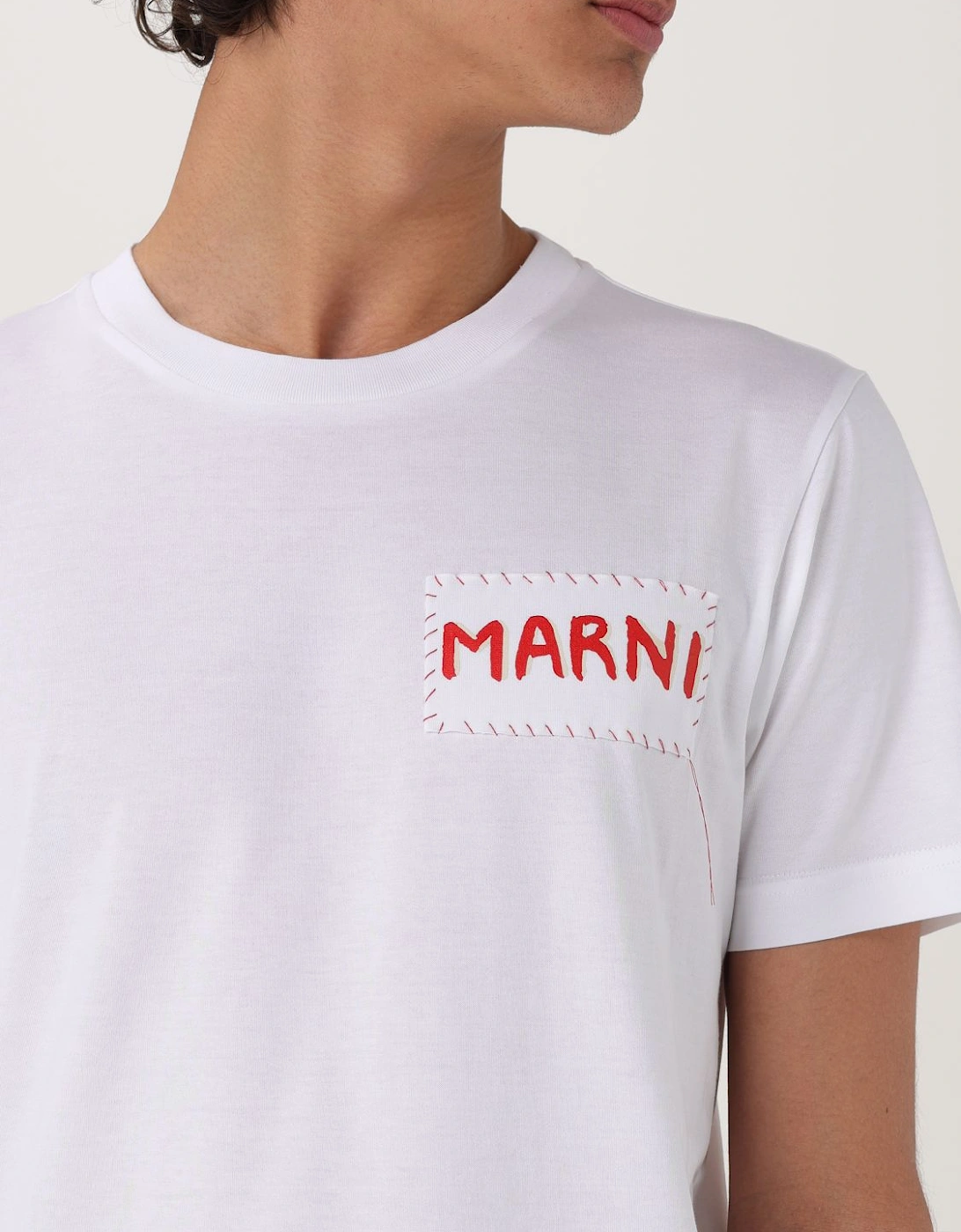 Patch Detail Cotton TShirt